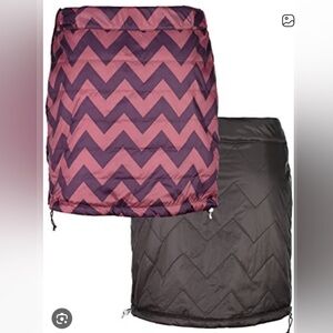 Maloja Pisa Reversible Skirt - Size M. Charcoal and purple.